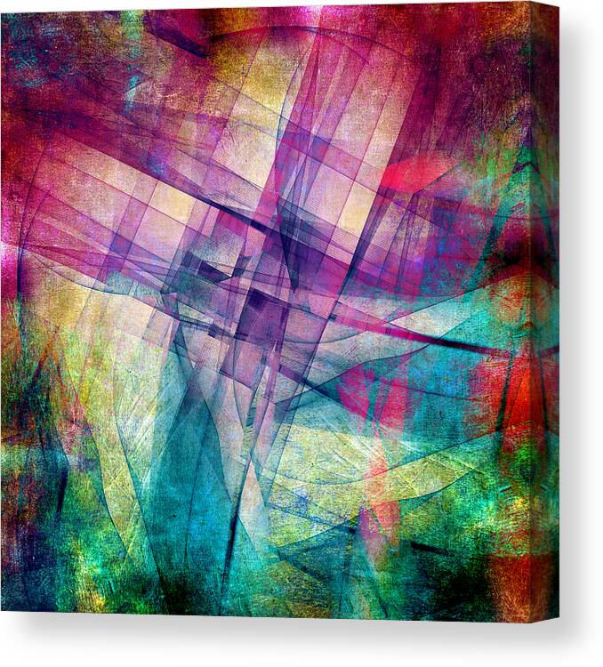 Buildings Block Canvas Print featuring the digital art The Building Blocks by Angelina Tamez