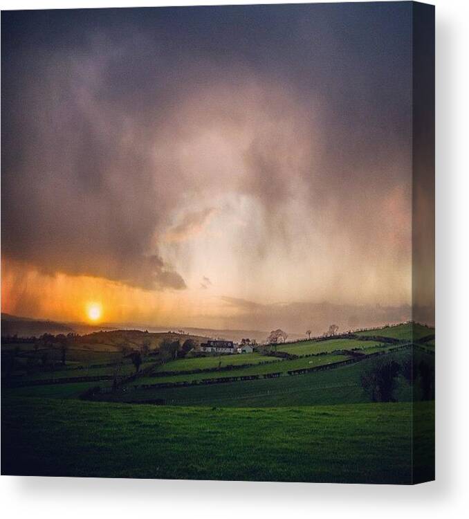 Irish Canvas Print featuring the photograph The Cauldron In The Sky by Aleck Cartwright
