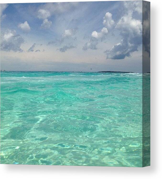 Bahamas Canvas Print featuring the photograph The Clearest Water I Ever Did Swim In by Samantha Gutglass