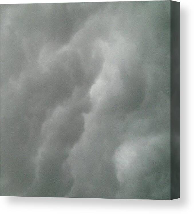 Glimpse Canvas Print featuring the photograph The #clouds Were #nearly #touching The by Megan Petroski 