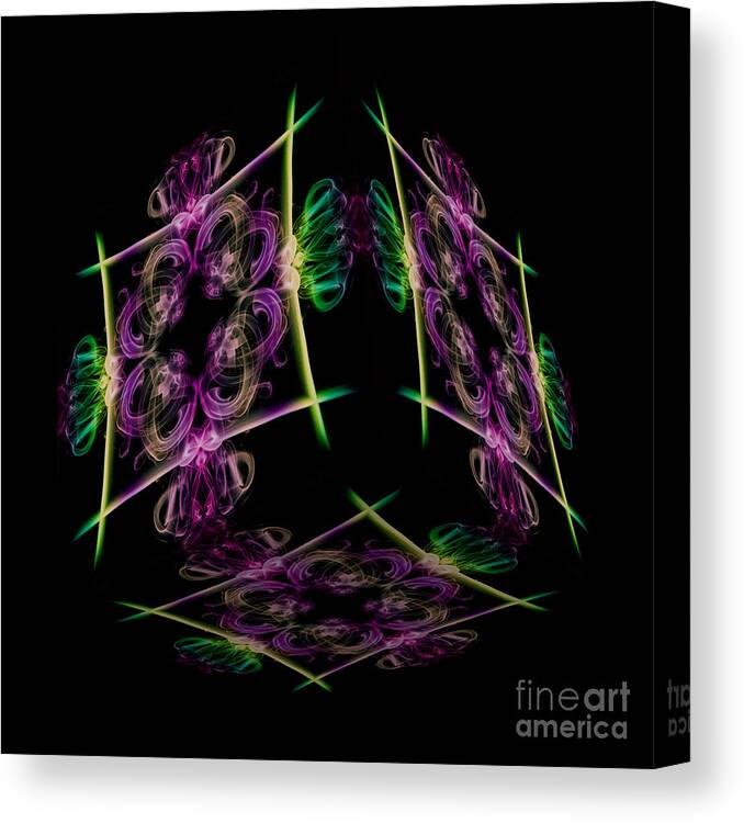 Smoking Trails Canvas Print featuring the photograph The Cube 7 by Steve Purnell