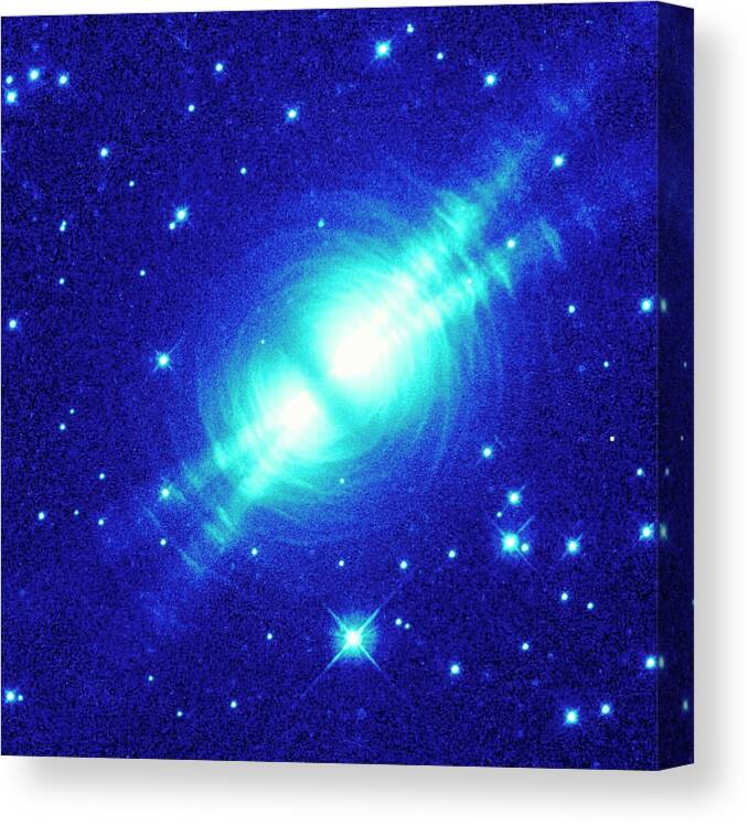 Nebula Canvas Print featuring the photograph The Egg Nebula by Nasaesastscir.sahai & J.trauger, Jpl