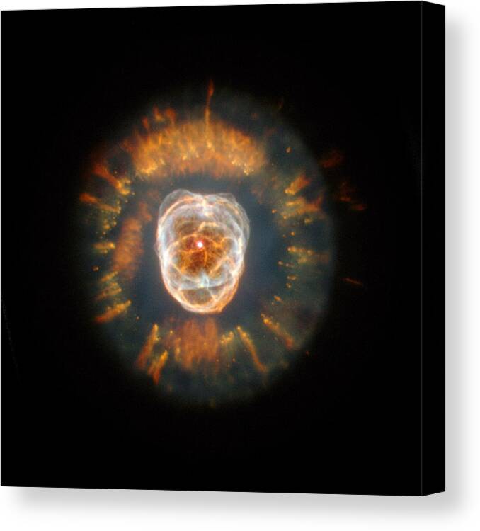 Arp 273 Canvas Print featuring the photograph The Eskimo Nebula by Celestial Images