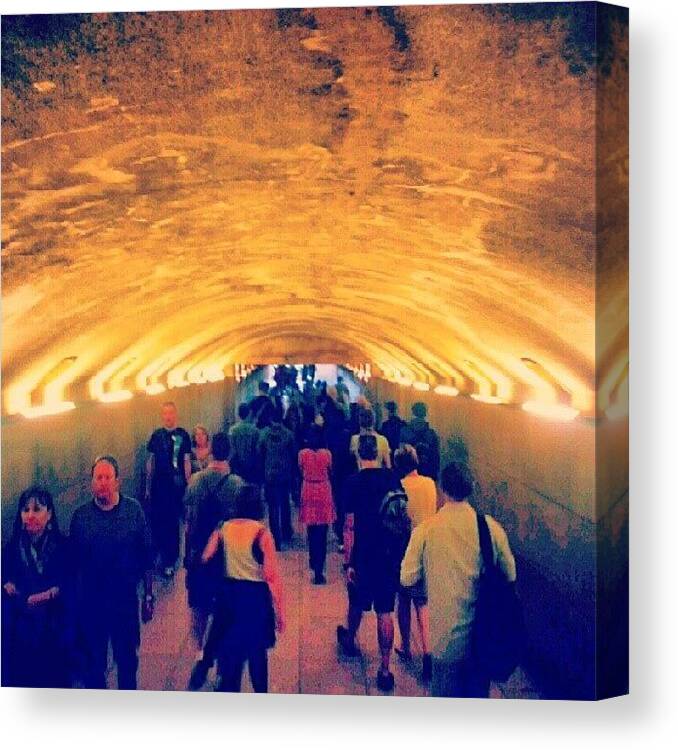 Triomphe Canvas Print featuring the photograph The #gezellige #tunnel #ontheway To The by John Ashworth