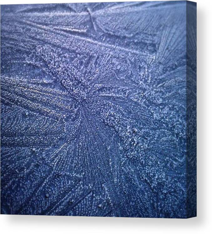Blue Canvas Print featuring the photograph The Ice by Aleck Cartwright