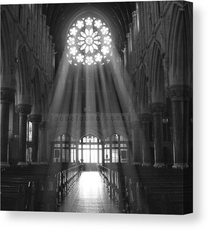 Cathedral Canvas Print featuring the photograph The Light - Ireland by Mike McGlothlen