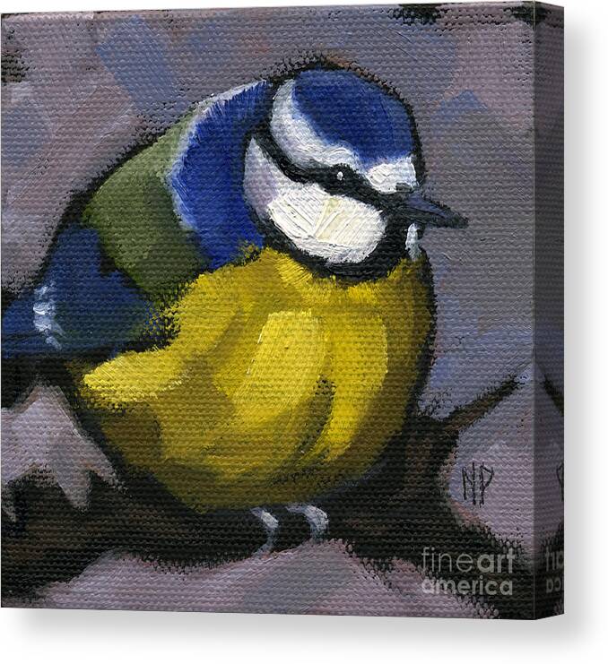 Bird Canvas Print featuring the painting The Lone Ranger by Nancy Parsons