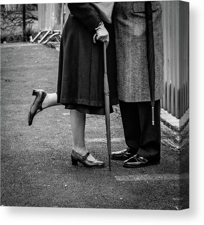 Bw Canvas Print featuring the photograph The Long Goodbye by Richard Bland