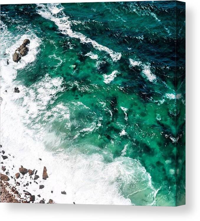 Refreshing Canvas Print featuring the photograph The Ocean, Cape Point by Aleck Cartwright