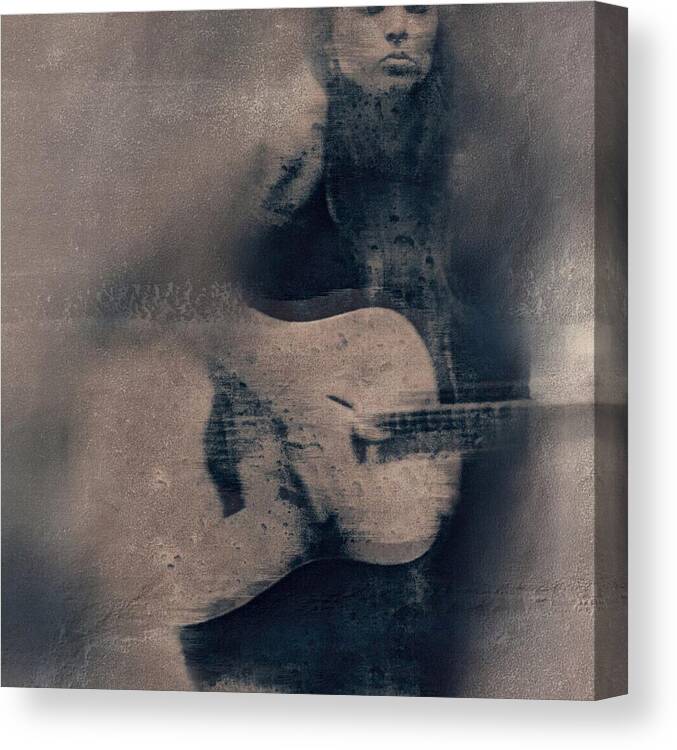 Guitarist Canvas Print featuring the photograph The Pulse by Suzy Norris