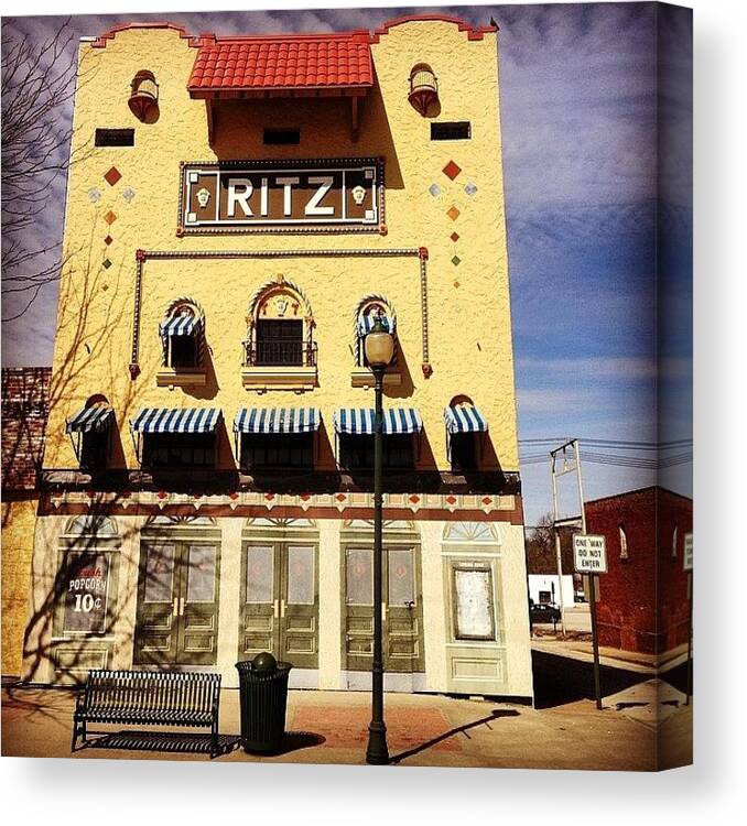 Run Canvas Print featuring the photograph The Ritz Theater by Zach Steele