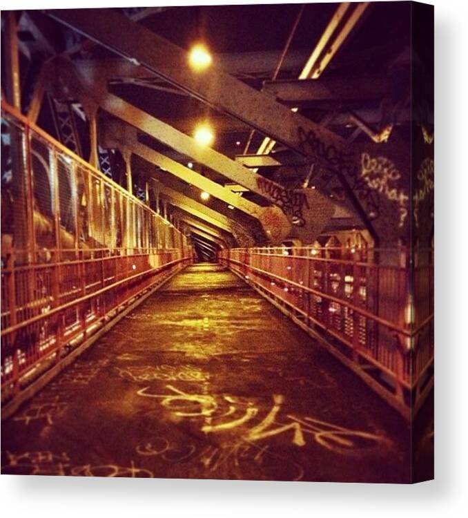Williamsburgbridge Canvas Print featuring the photograph The Runway by Kerri Green