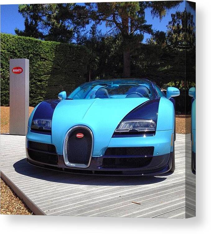 Pebblebeach Canvas Print featuring the photograph The Special Edition @bugatti by David Bos