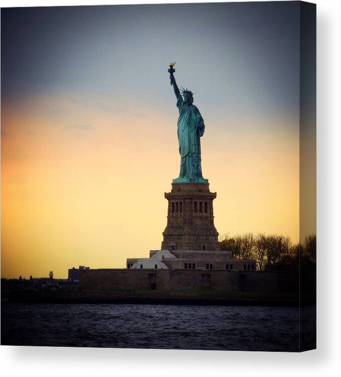 Statue Of Liberty Canvas Print featuring the photograph The Statue of Liberty by Natasha Marco