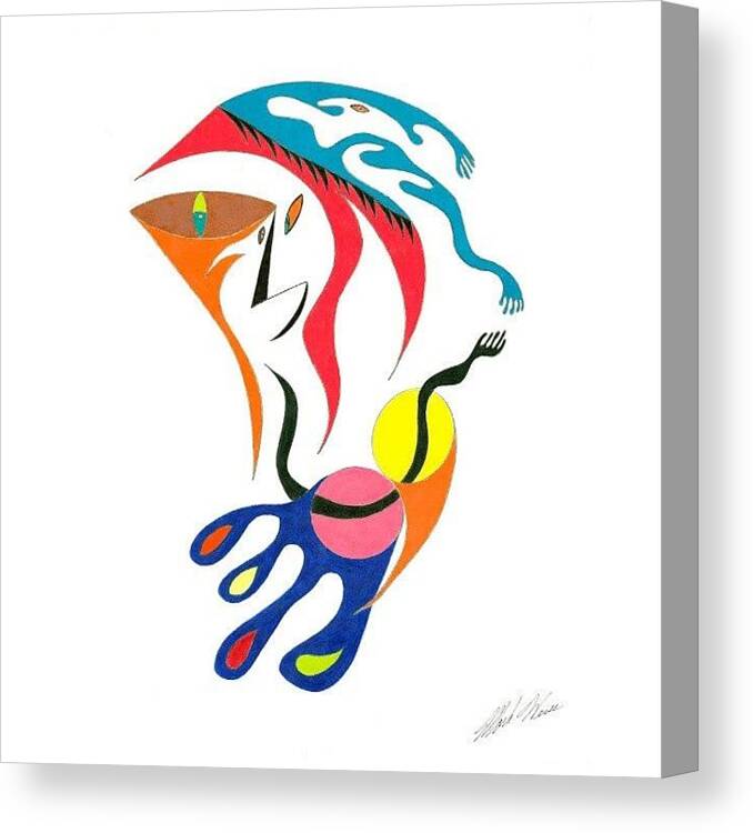 Face Canvas Print featuring the photograph The Touch by Natalia Weiss