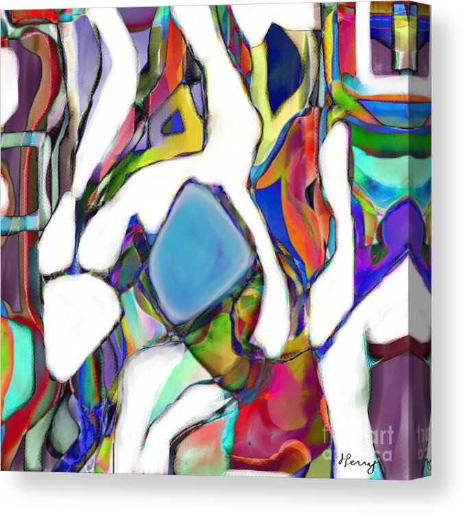 Abstract Art Prints Canvas Print featuring the digital art The Underdog by D Perry