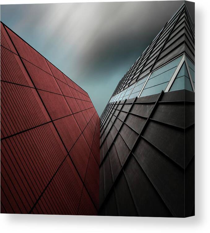 Architecture Canvas Print featuring the photograph The Visor by Gilbert Claes