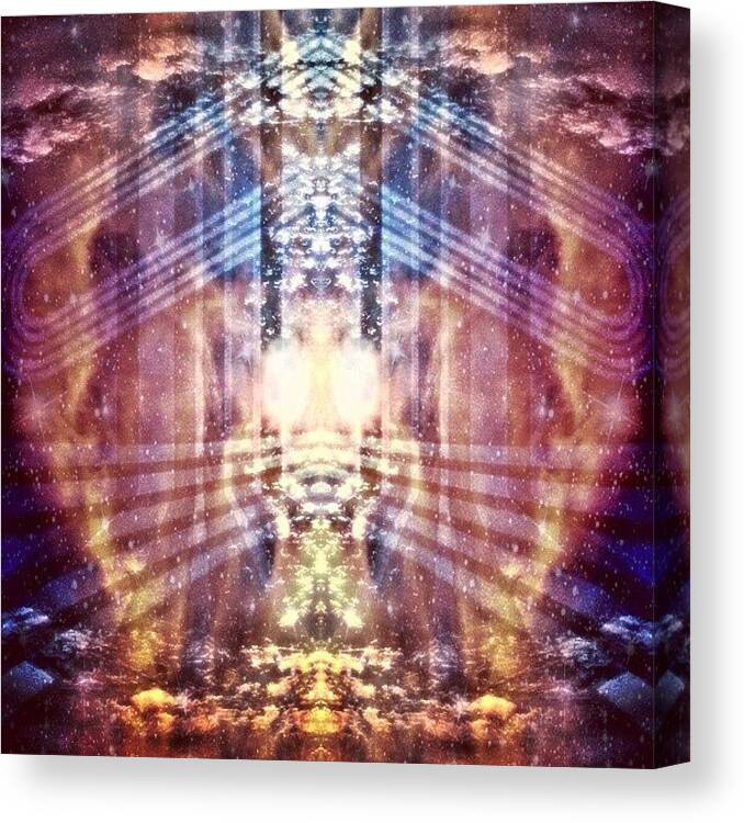 Creative_creates_creativity Canvas Print featuring the photograph The Watcher Of The Seals, The Flame Of by Jeddadiah Aiono