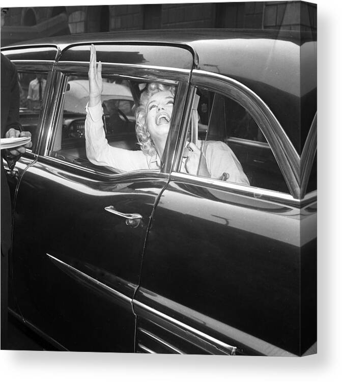 Icon Canvas Print featuring the photograph Marilyn Monroe by Barney Stein by Retro Images Archive