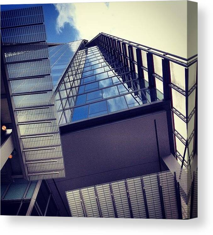Building Canvas Print featuring the photograph #theshard #london #love #architecture by Matt Laity