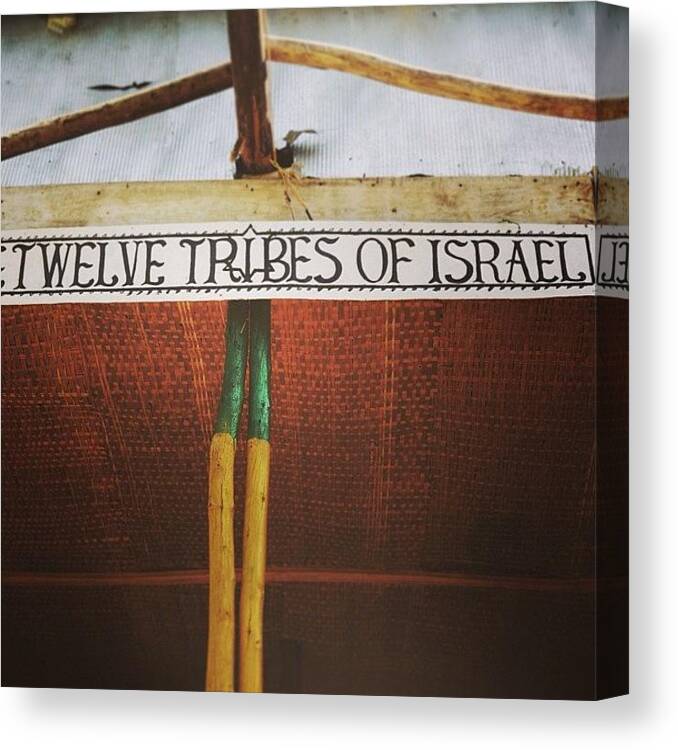 Reggae Canvas Print featuring the photograph #thetwelvetribesofisrael#rasta by Hirut Yoseph