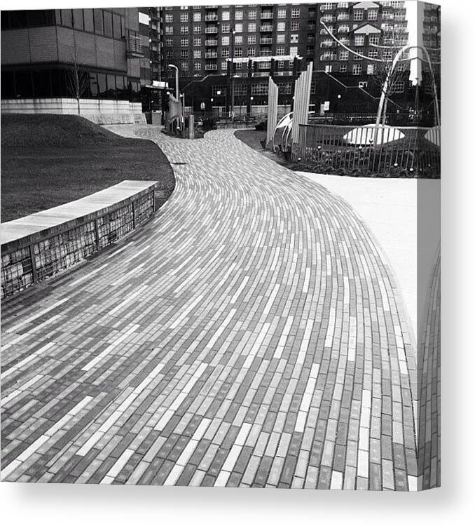 Mobilephotography Canvas Print featuring the photograph This Walkway Be Trippin'. #walkway by Melaney Wolf
