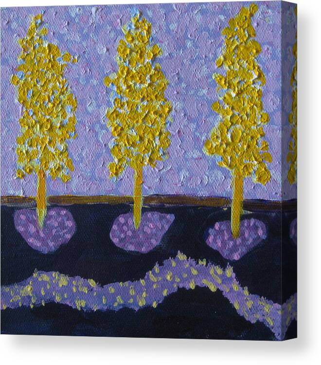 Magical Canvas Print featuring the painting Those Trees I Alway See 16 by Edy Ottesen