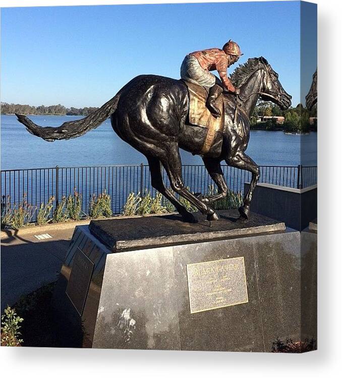 Blackcaviar Canvas Print featuring the photograph Thought It Would Be Fitting On by Ash Dawson