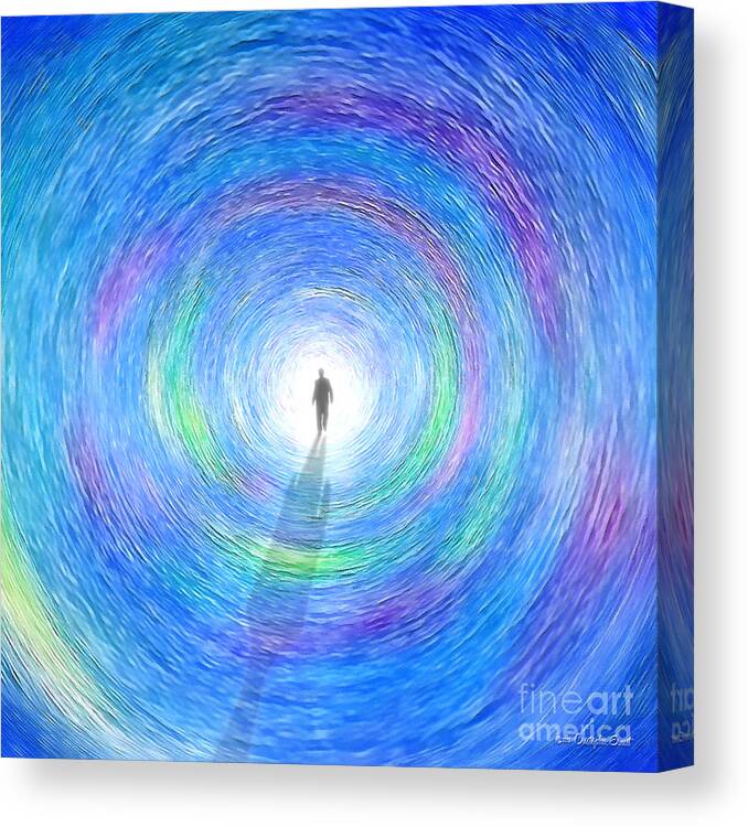 Fantasy Canvas Print featuring the digital art Through the Light by Cristophers Dream Artistry