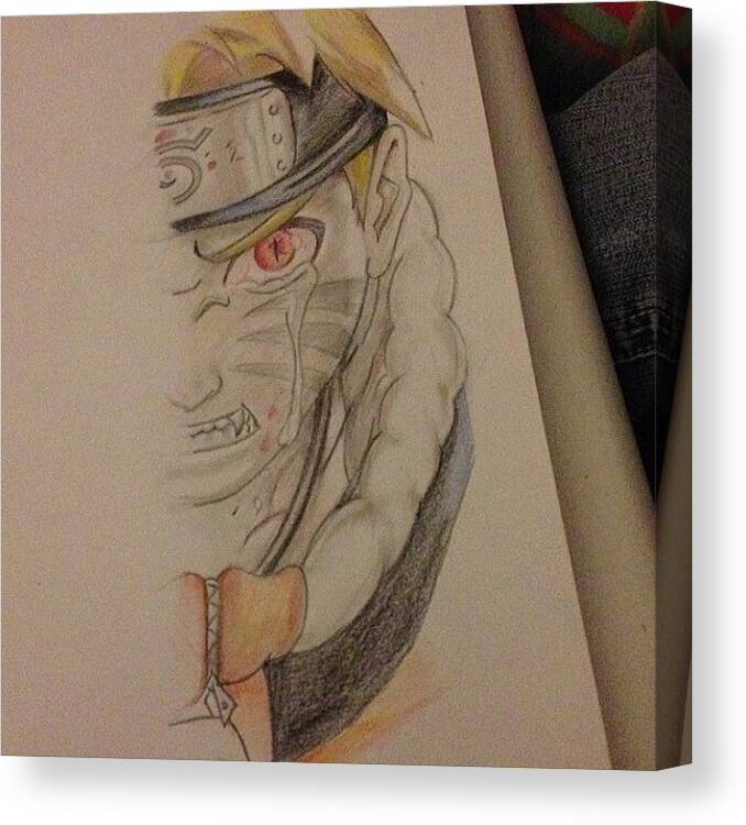 Throwback Anime Drawing Of Naruto Canvas Print / Canvas Art by Julia  Campbell - Mobile Prints