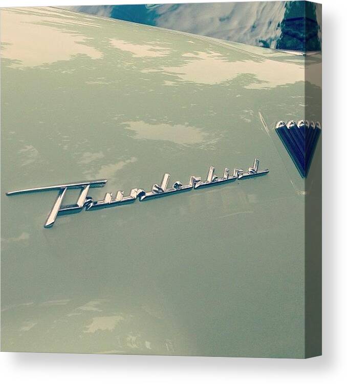 Car Canvas Print featuring the photograph #thunderbird #vintage #car #buckscounty by Ankur Agarwal