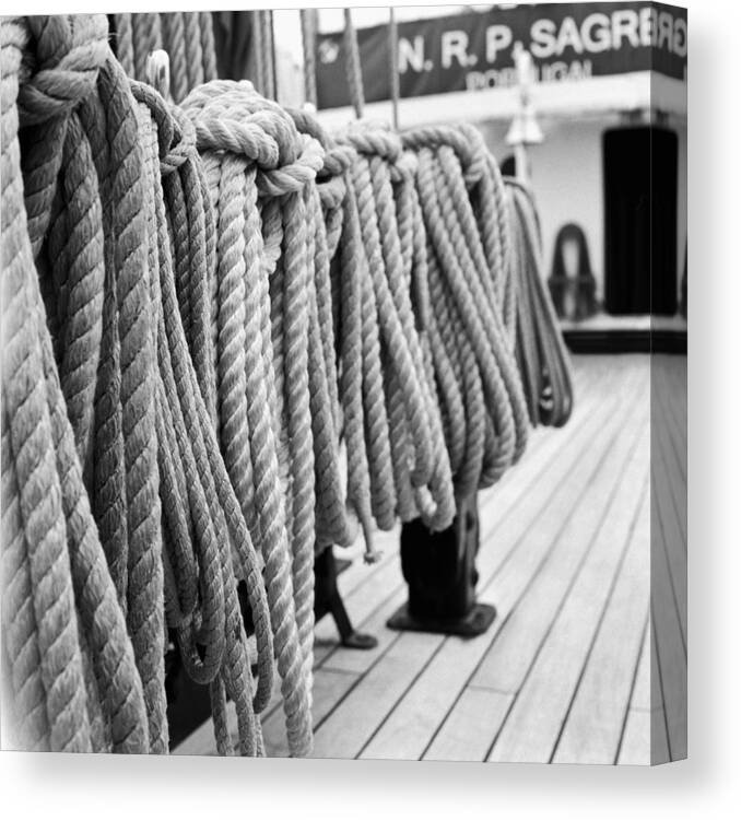 Ropes Canvas Print featuring the photograph Tie 'er Up by Tanya Harrison