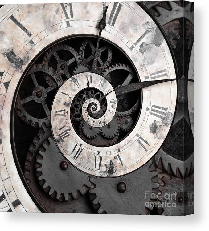 Person Canvas Print featuring the photograph Time Spiral by Oscar Gutierrez