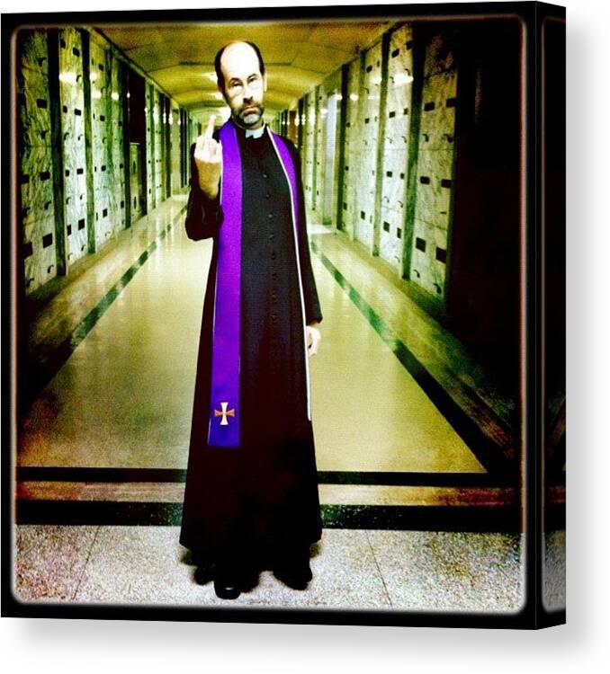  Canvas Print featuring the photograph To All The Nonbelievers... Boom by Brian Huskey
