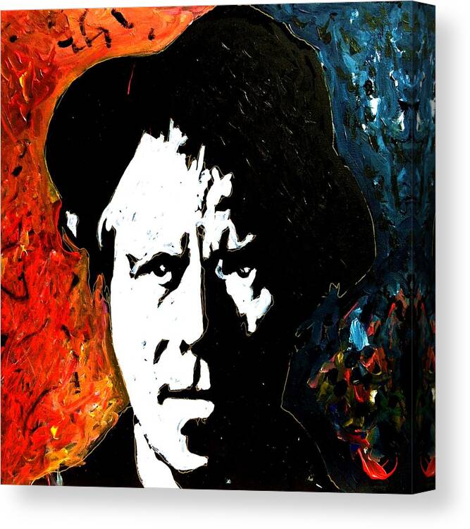 Tom Waits Canvas Print featuring the painting Tom Waits by Neal Barbosa