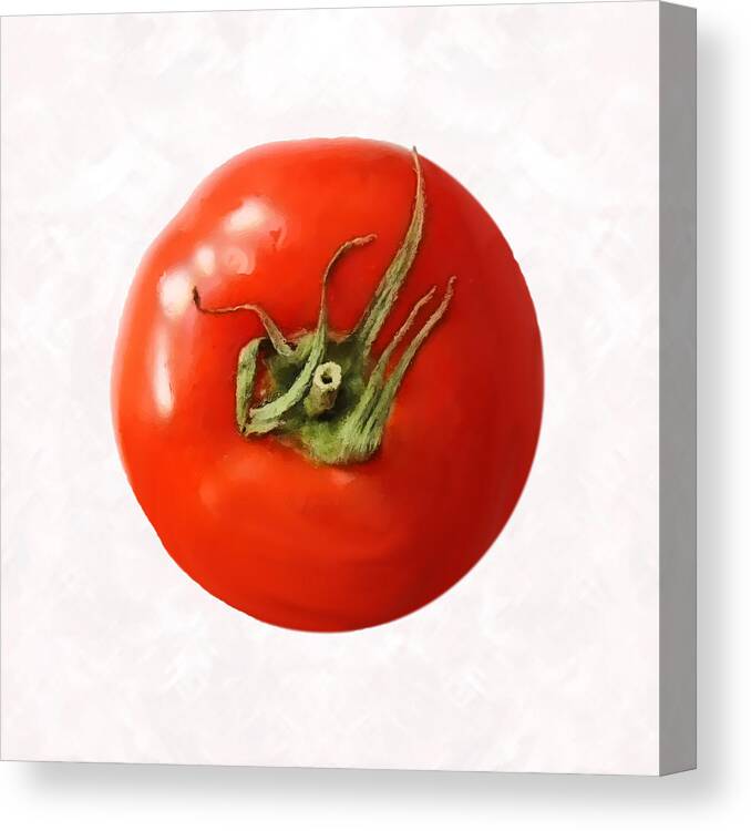 Tomato Canvas Print featuring the digital art Tomato by David Blank