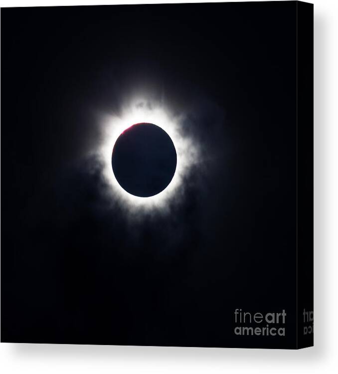 Awe Canvas Print featuring the photograph Totality by Silken Photography