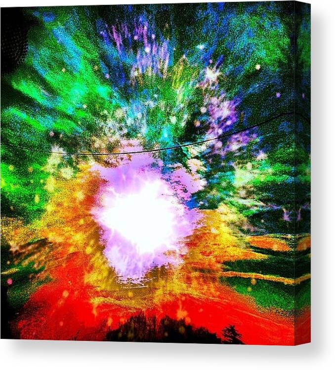 Beautiful Canvas Print featuring the photograph Trans-dimensional Rainbow by Urbane Alien