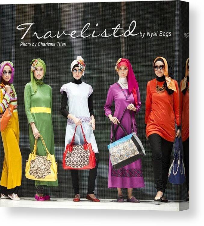 Bags Canvas Print featuring the photograph Trevelistd By @nyaibags #iiff #iiff2013 by Trian Wida Charisma