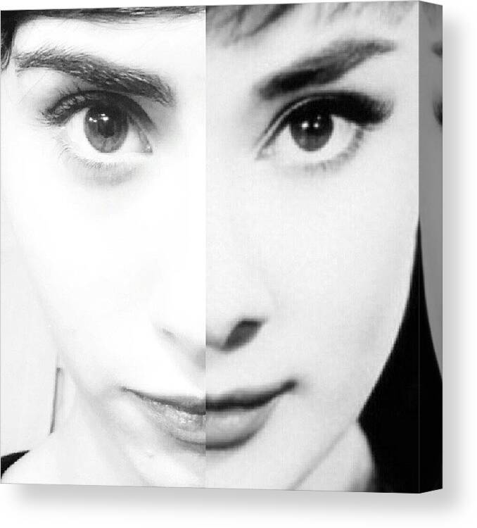  Canvas Print featuring the photograph Tried To Pull An Audrey Hepburn Today by Aileen Aguilera