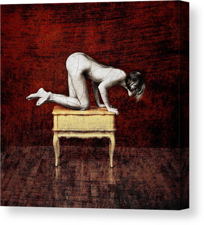 Nude Canvas Print featuring the photograph Truth from Fiction TOO by Andrew Giovinazzo