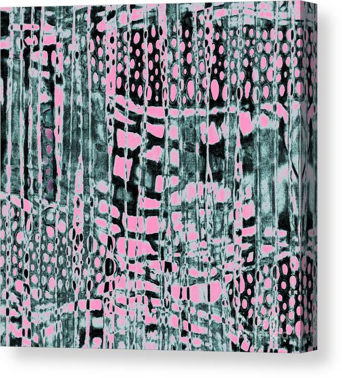 Abstract Canvas Print featuring the digital art Tubular Bells by Klara Acel