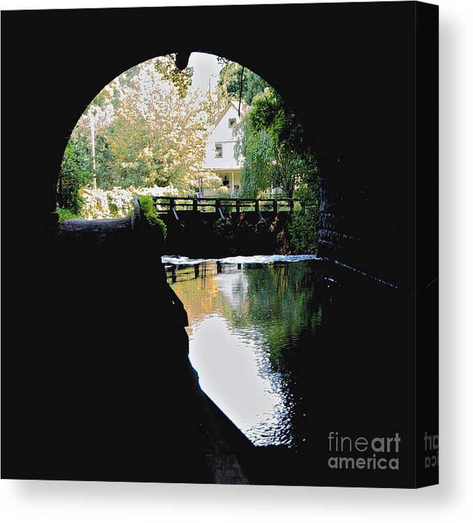 Tunnel Canvas Print featuring the photograph Tunnel's End by William Norton