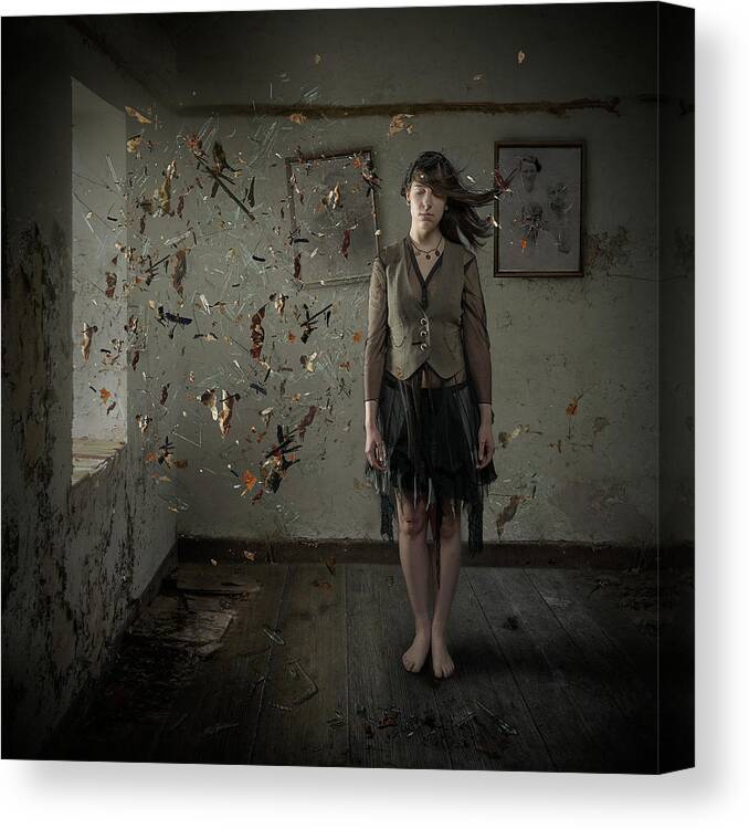 Explosion Canvas Print featuring the photograph Turmoil by Nick Walton