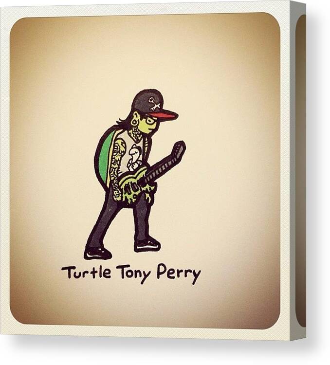  Canvas Print featuring the photograph Turtle Tony Perry @tonyperry by Turtle Wayne