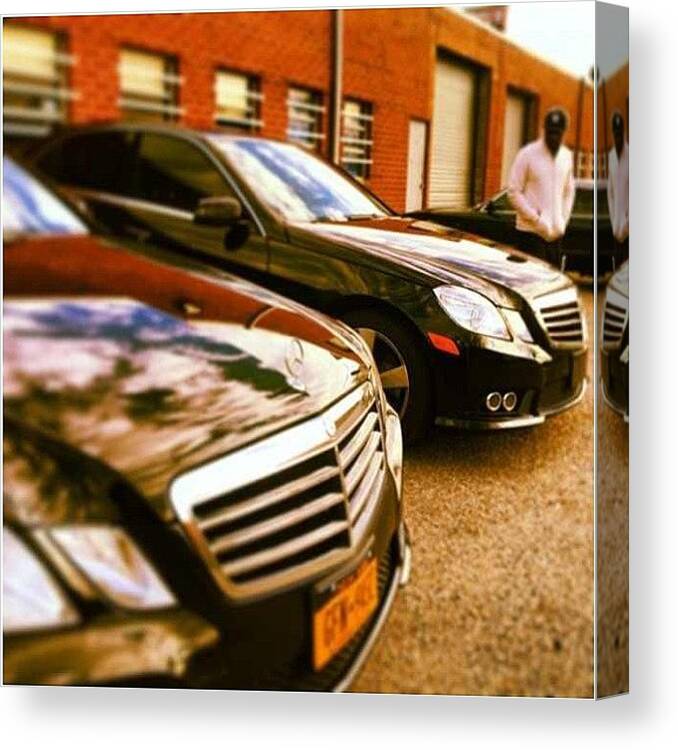 Mercedes Benz Canvas Print featuring the photograph Twin Cars by King Tut