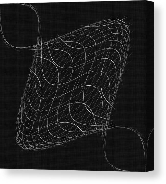 Wires Canvas Print featuring the mixed media Twisted Wires by John Haldane