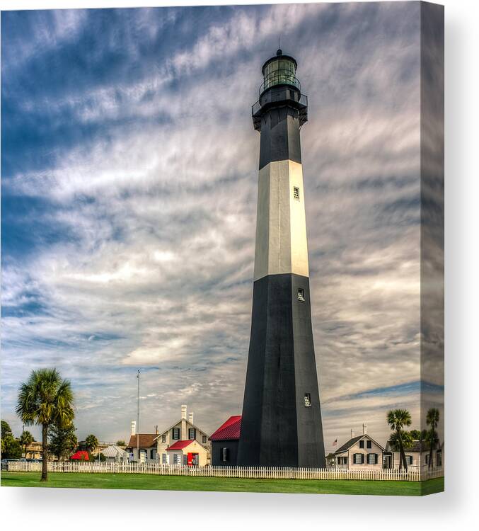 America Canvas Print featuring the photograph Tybee Island Lighthouse by Traveler's Pics