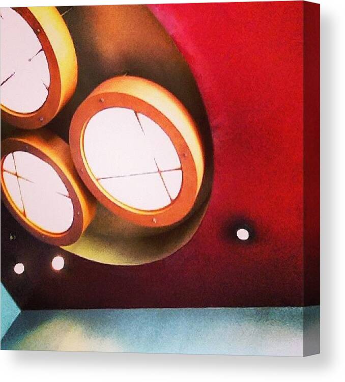 Coffee Canvas Print featuring the photograph #ufo #sky #interiors #design #art by Oliver Kuy