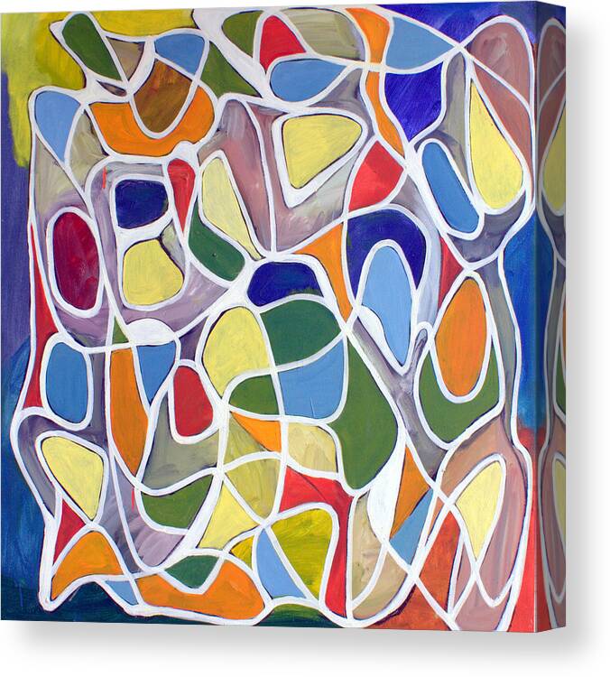 Abstract Canvas Print featuring the painting Untitled #29 by Steven Miller